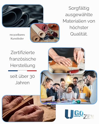 Ugozen Fahrzeugschein Hülle aus hochwertigem Kunstleder - Schutzetui für Zulassungsbescheinigung & Auto Papiere