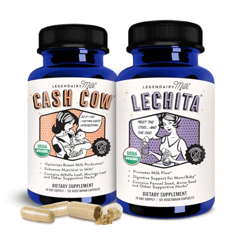 Image of Legendairy Milk Cash Cow + Lechita - Lactation Supplement to Support Supply and Improve Milk Flow - Made with Moringa, Alfalfa, Fennel, Anise, and Goat's Rue