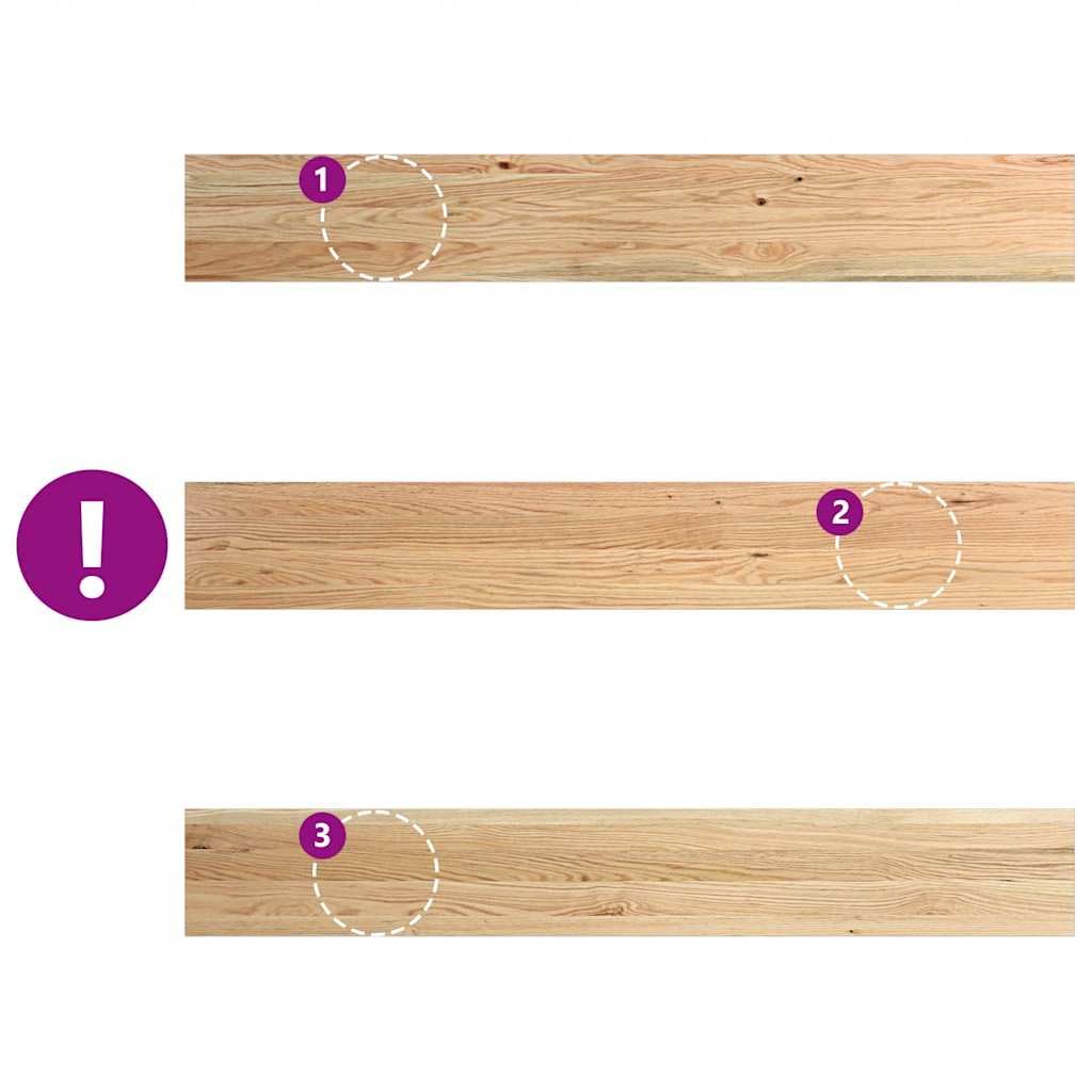 vidaXL Davanzali 2 pz Non Trattati 140x20x2cm Legno Massello di Rovere, Bordo della Finestra, davanzale della Finestra in Quercia, davanzale in Legno