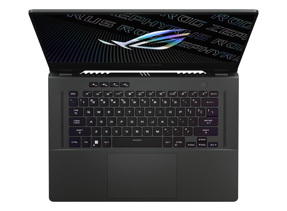Image of ASUS ROG Zephyrus G15 (2022), 15.6-inch (39.62 cm) WQHD 240Hz /3ms, AMD Ryzen 9 6900HS, 6GB RTX 3060 Graphics, Gaming Laptop, GA503RM-LN095WS MW203 Wireless Silent Mouse (Black)