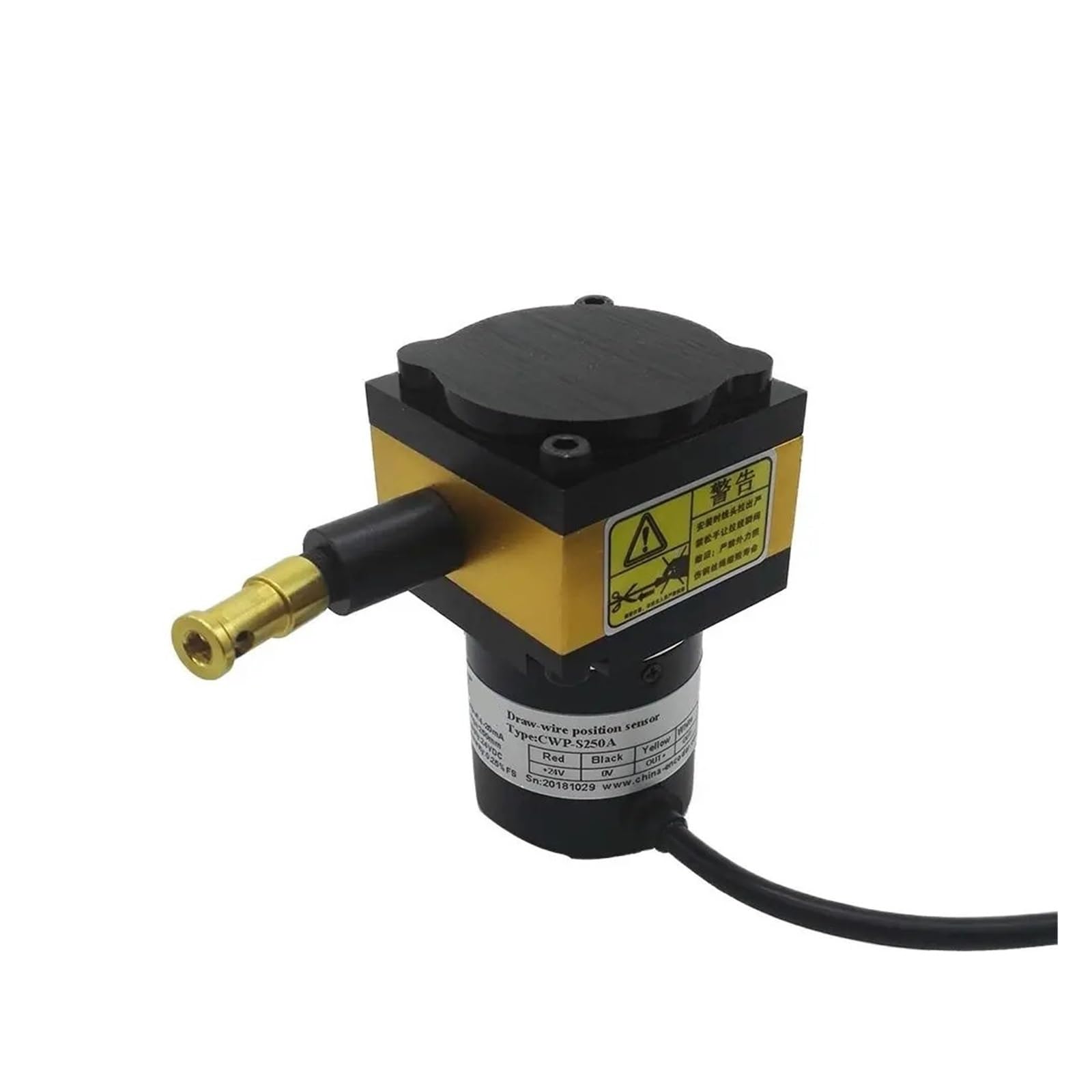 lineare wegsensoren Kleiner linearer Positionssensor, Positionswandler, lineares Potentiometer 1500 mm mit verschiedenen Ausgangssignalen zur Auswahl (Color : 0-5V)
