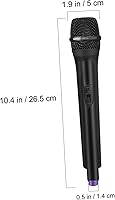 Vista 9 de NUOBESTY Micrófono falso de plástico para niños, juguetes de micrófono, Halloween, fiesta de cumpleaños, escenario o disfraz