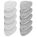 Dzsomt Panni per Scopa a Vapore 6 Pezzi Universale in Microfibra Triangolare Lavabile Pulizia Panni Panno di Ricambio per Panni Universali Scopa a Vapore Pad Cover Ricambio per Pulitore a Vapore