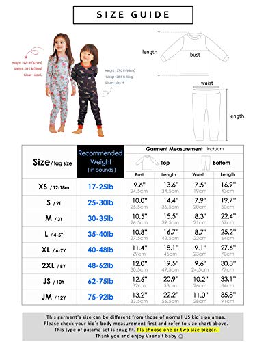 VAENAIT BABY Toddler Kids Boys Girls Flower 100% Cotton Sleepwear Pajamas Set Maybe PInk M - Thumbnail 6