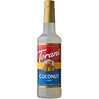 torani - coconut 750 ml / coconut beverage & coffee syrup exclusively with cane sugar and natural flavors