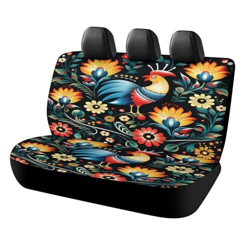 Funda para asiento trasero antideslizante que protege tu coche con estilo popular polaco.