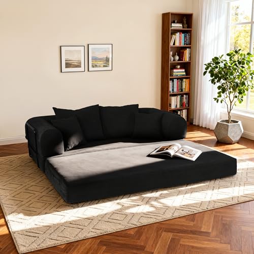 Comfy to go Convertible Sleeper Sofa Bed with Pillow