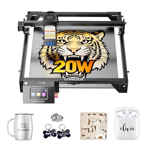 LONGER Ray5 20W Laser Cutter, 20W Laser Engraver with 3.5
