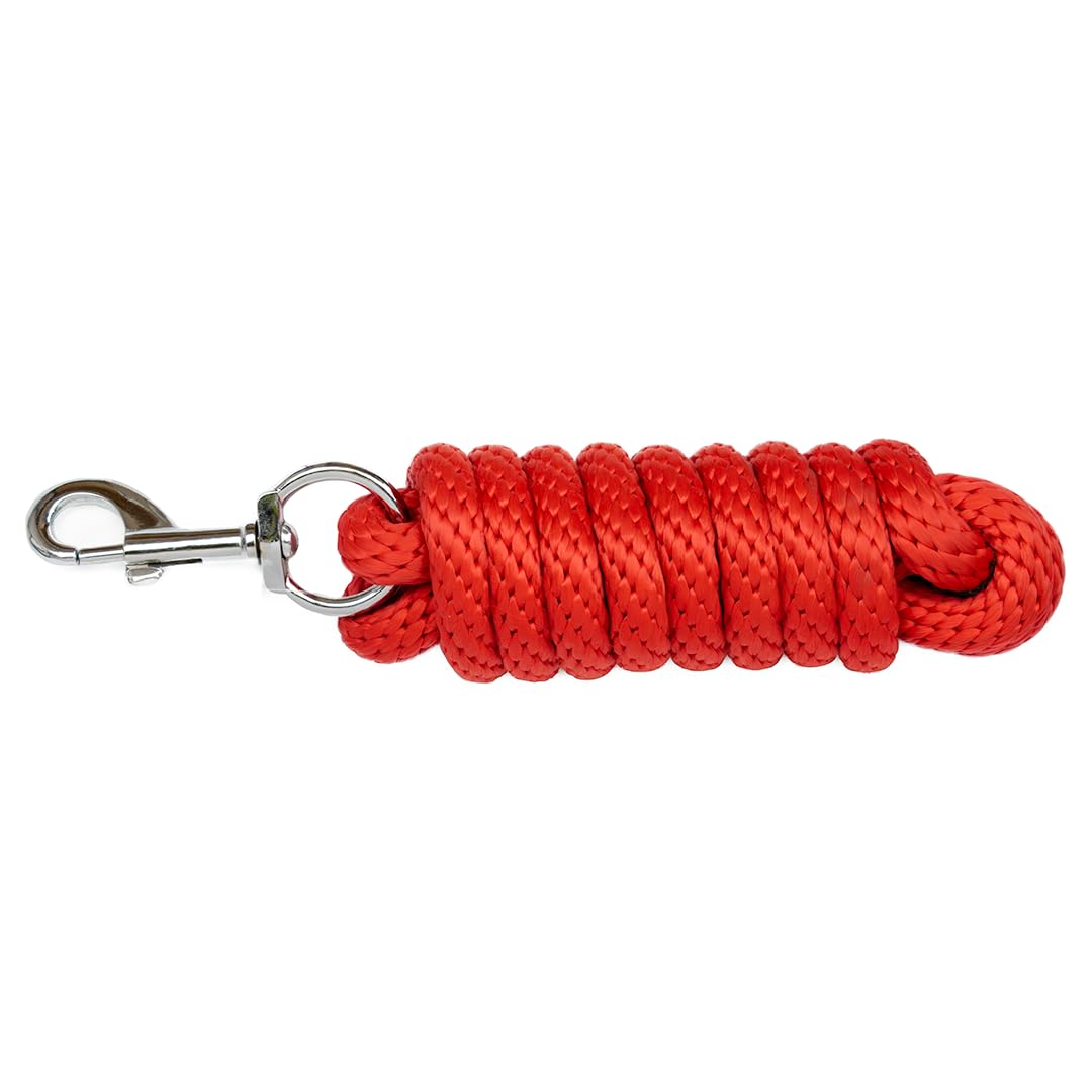 GS Equestrian Lead Rope 2m – Durable Polypropylene Horse Lead Rope with Clip – Lightweight & Strong for Everyday Stable and Turnout Use (Purple, 2M)