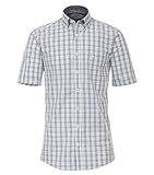 CASAMODA Freizeithemden kariert Comfort Fit Dunkelgrün L