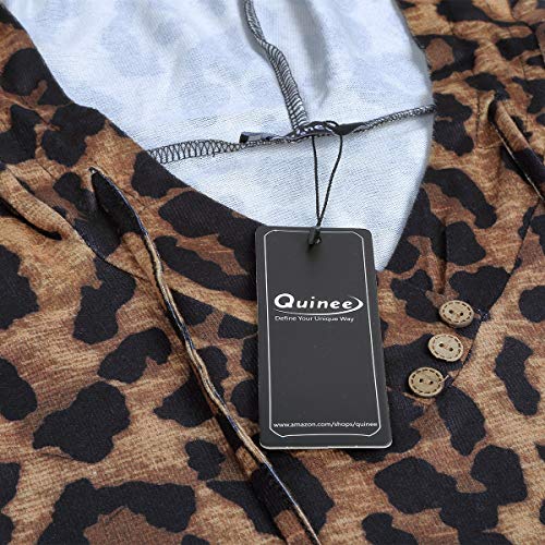 Quinee Leopard Print Tops For Women, Latched Mama Pullover Nursing Sweatshirts For Breastfeeding Colorblock Pattern Maternity Hoodie Curved Hem Fall Long Sleeve T-Shirt Black M #TOP5