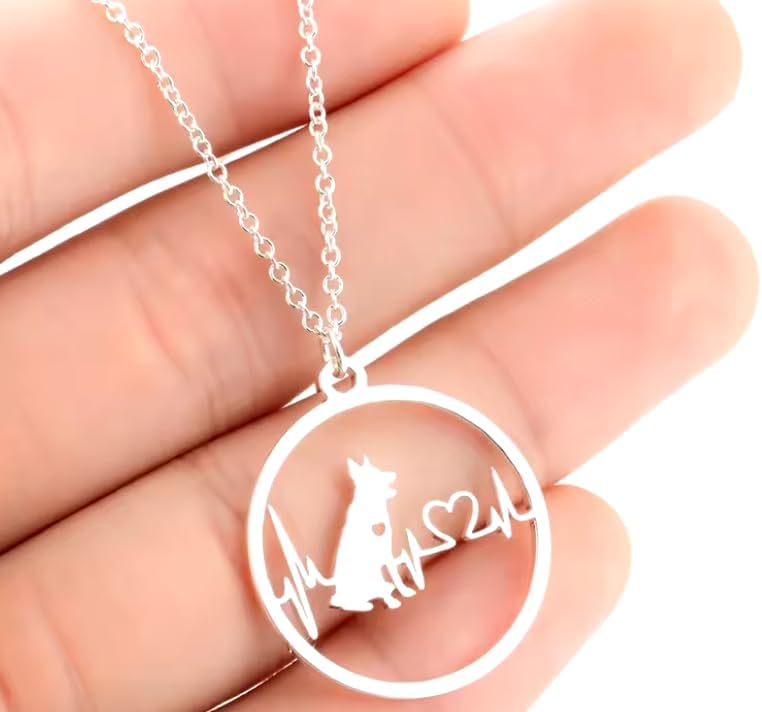 VIY Personal Card German shepherd gifts for women, Gifts for german shepherd owners, Shepherds necklace, Dog necklace for women, Dog mom gift for owner, lovers - Image 2