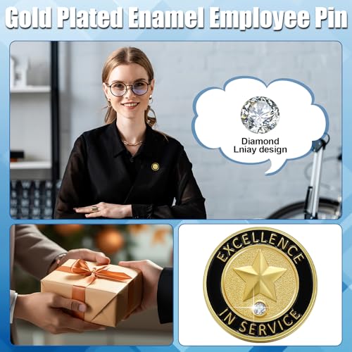 Image of Yunlly 100 Pcs Employee of The Month Lapel Pins, Make A Difference