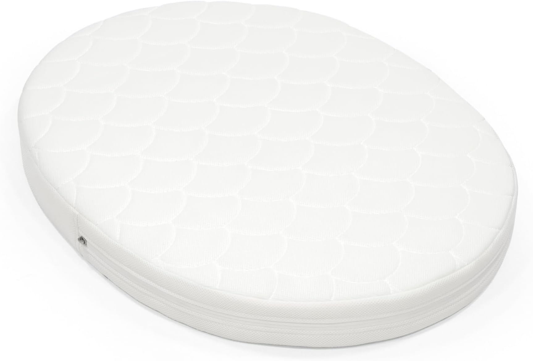 Sleepi Mini Mattress โ Breathable 3D Mesh Layers with Sorona Core for Safe Sleep | Comfort & Support for Babies | Washable Cover & Core | Fits Sleepi Mini V2 & V3 Oval Crib โ White