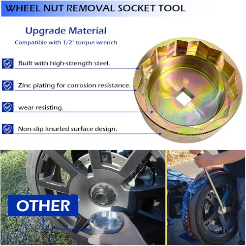 Image of Wheel Nut Removal Socket Tool & Can-Am Ryker Rally 600 900 ACE Wheel Nut /Safety Clip /Tapered Spacer Set 705402730 529036457