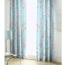 BLUE PINK ROSE FLORAL PENCIL PLEAT LINED COTTON CURTAINS DRAPES 66" X 72" TO MATCH DUVET