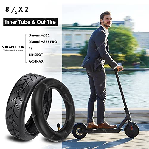 8.5 Inches Electric Scooter Tires 50/75-6.1 For M365 Electric Scooter Outer Tire 8 1/2X2 Tube Tire Replacement Inner (1 Set) #TOP3