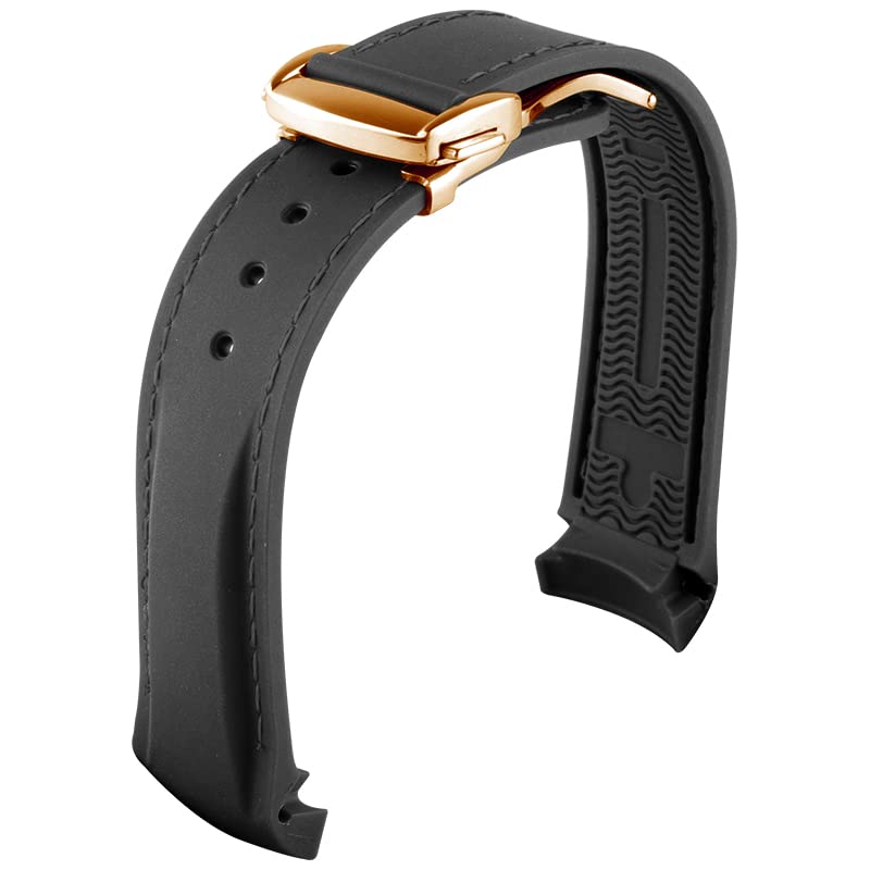 Bracelet montre caoutchouc 20mm 22mm pour Omega Seamaster boucle déployante