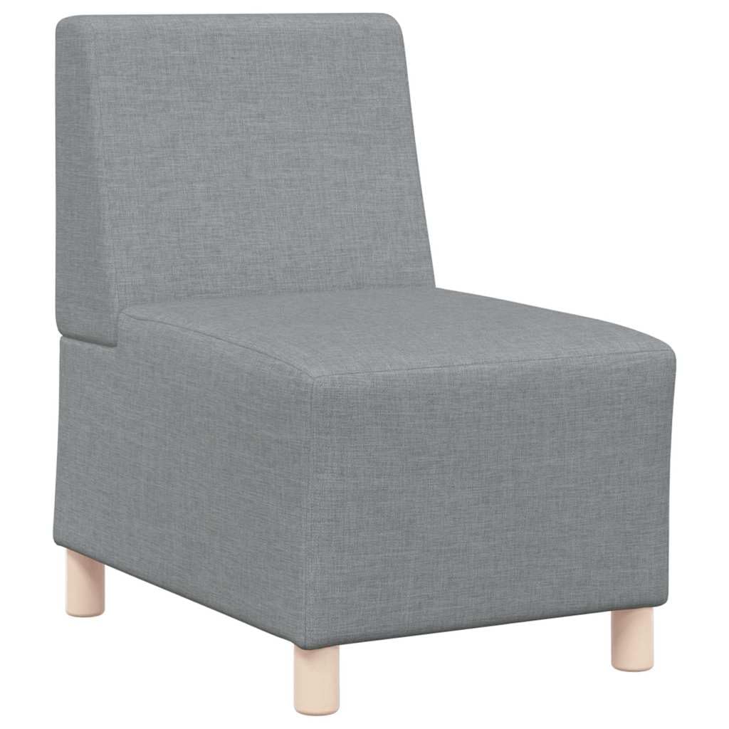 Juego de 2 sofás modulares de 2 plazas, tela gris claro, flexible, cómodo, duradero, para sala de estar, habitación de invitados, oficina, diseño moderno, fácil montaje, 55 x 74 x 82 cm