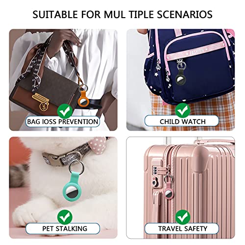 4 Pack Cases voor AirTags -Pet Loop Houder -Drop-Proof Viewfinder Cover -Zachte Siliconen Beschermhoes, Krasbestendig en… - Image 7