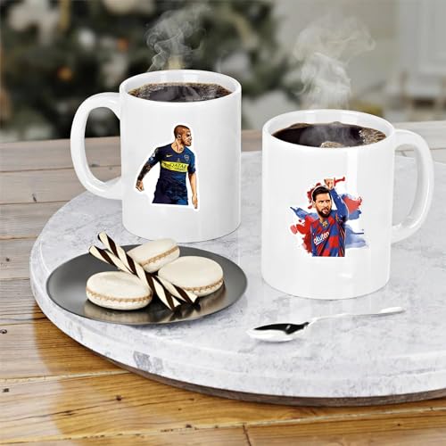 مجموعة ملصقات تذكارية بتصميمات كأس العالم فيفا لنجوم كرة القدم من بلاستيك PVC مقاومة للماء للأمتعة والجيتار واللابتوب لمحبي 50 قطعة Ne-B