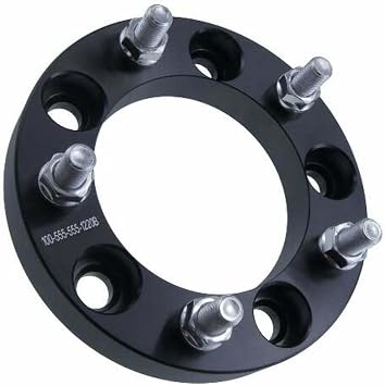 1 Inch Wheel Spacer Compatible with Dodge Ram 1500, Dakota & Durango - 5x5.5 5x139.7 Bolt Pattern, 108mm Hub Bore, 9/16 Studs, 25mm Thick, Black - Single