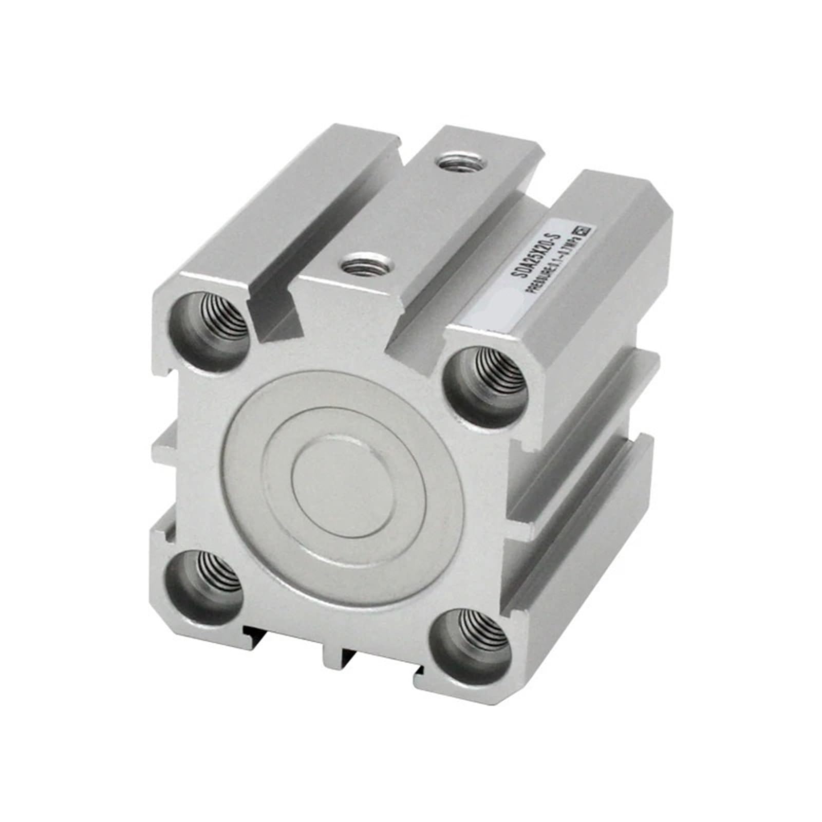 Cilindro neumático compacto de la serie SDA de 16 mm, calibre 5, 10, 15, 20, 25, 30, 35, 40, 45, 50 mm, cilindro de doble acción (SDA16X35, S (con magnetismo))