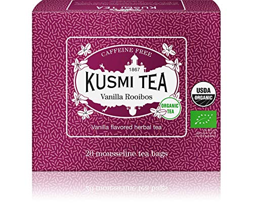 KUSMI TEA クスミティー ルイボスバニラ 2.0g x 20ティーバックオーガニック 有機JAS認証 ルイボスティー ハーブティ