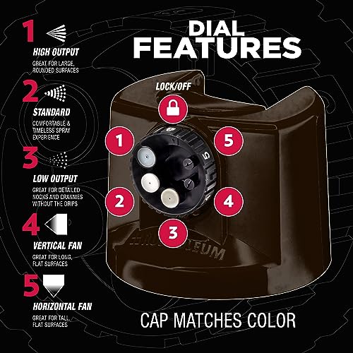 Image of Rust-Oleum Stops Rust Custom 5-in-1 Spray Paint, Gloss Dark Walnut