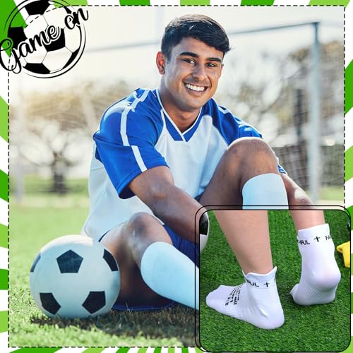 Janmercy 6 Pairs Catholic Socks Christmas Christian Sports Gifts Athletic Running Ankle Religious Socks Faith Jesus Gifts3