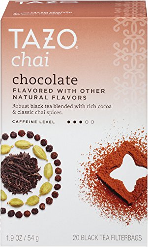 Tazo Filter Bag Tea, Chocolate Chai, 20 Count (Pack of 6)