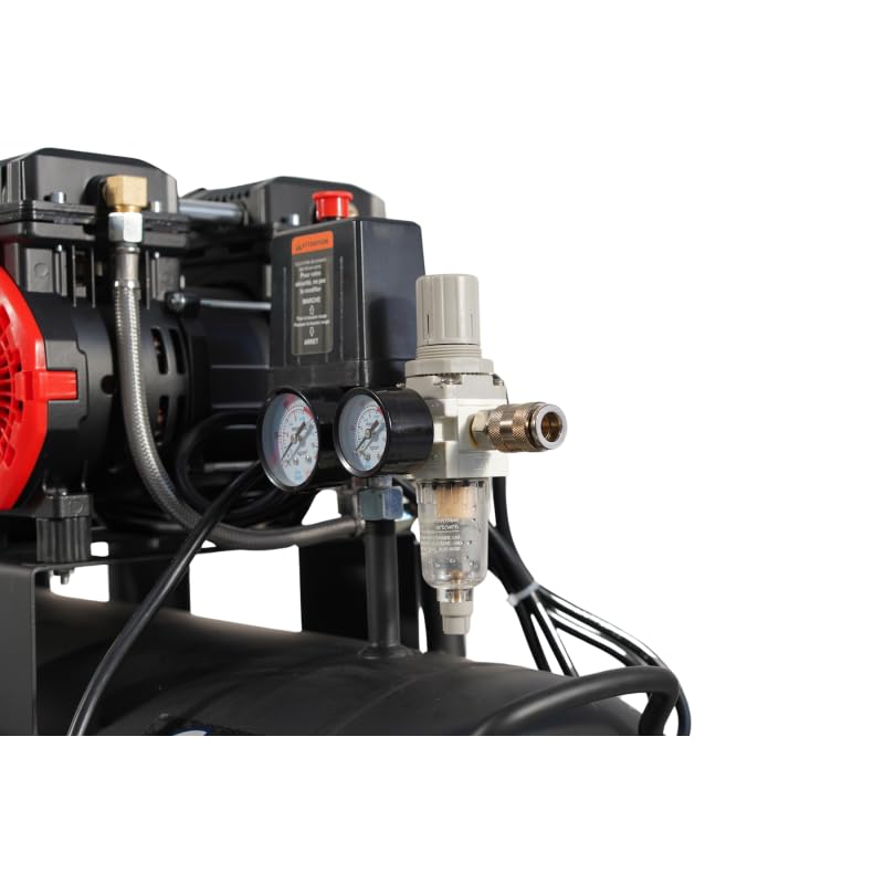 BPAC Compresor de Aire Coimprimido 100 L 4,5 CV - Motor sin Aceite-Silencioso