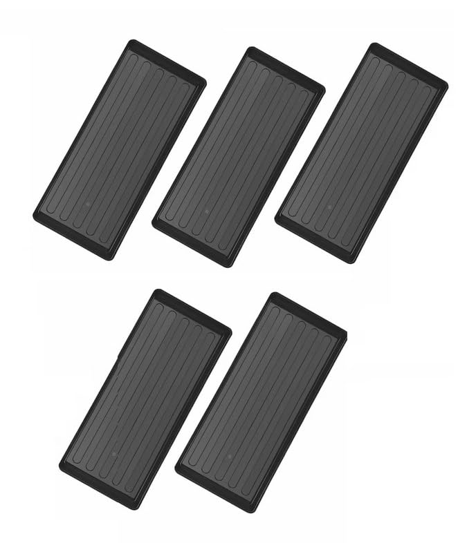 Grow Bag Tray Heavy Duty Plant 5 X Trays for Seedlings Pots & Grow Bags Waterproof Seed Tray Drip Tray for Indoor & Outdoor Gardening Greenhouse Reusable Growbag PPlanting 100 x 40 Reusable Tray (5)