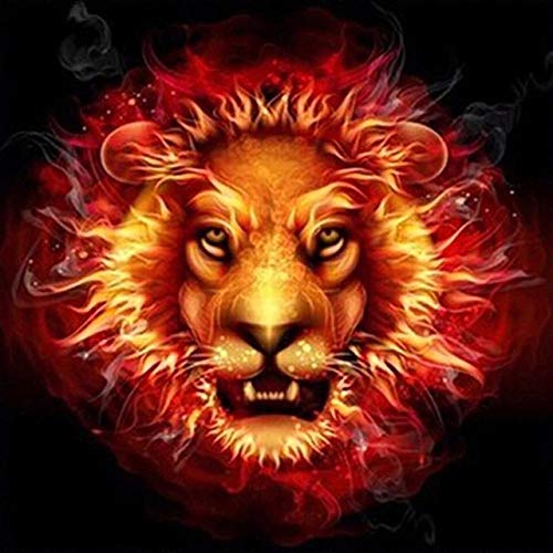 Kit De Peinture Diamant 5D à Faire Soi-même - Motif Lion - Pour Enfants - Pour Décoration Murale - Broderie Diamant - Artisanat - Production De Mosaïque (sans Cadre) - 40 X 50 Cm