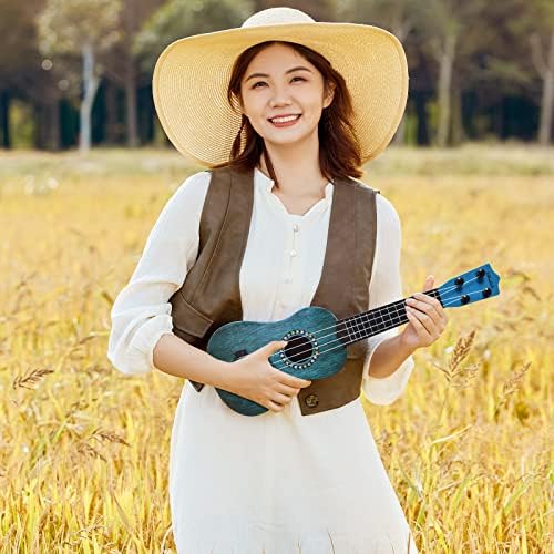 Milageto 21 Inch Ukulele Guitar Musical Instrument Cute Kids Guitar Toy Ukulele Classical Small Guitar 4 Strings for Beginners Children Educational Learning Early Education 7 512aEEpgrsL. AC