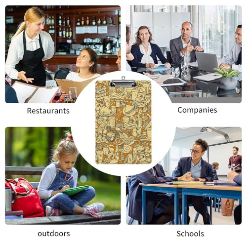 Planchettes à pince A4 pour écrire debout sans table au bureau - 4