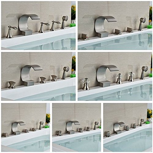 Robinet cascade de salle de bain pour baignoire avec douchette pour moment détente