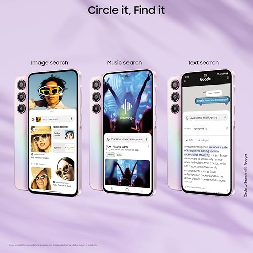 Image of Samsung Galaxy A35 5G (Awesome Lilac, 8GB RAM, 128GB Storage) | Premium Glass Back | 50 MP Main Camera (OIS) | Nightography | IP67 | Corning Gorilla Glass Victus+ | sAMOLED with Vision Booster