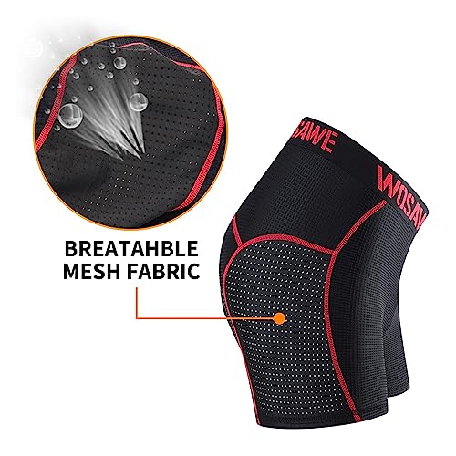 Hosioe Calções de ciclismo masculinos de malha respirável de malha respirável de gel para ciclismo d