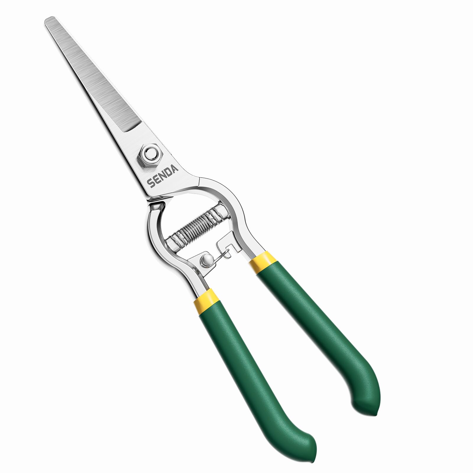 8" Pruning Shears, Dual-Color Coated Garden Scissors with Non-Slip Ergonomic Handle, Bypass Pruning Shears for Gardening, Trimming &amp; Branch Cutting