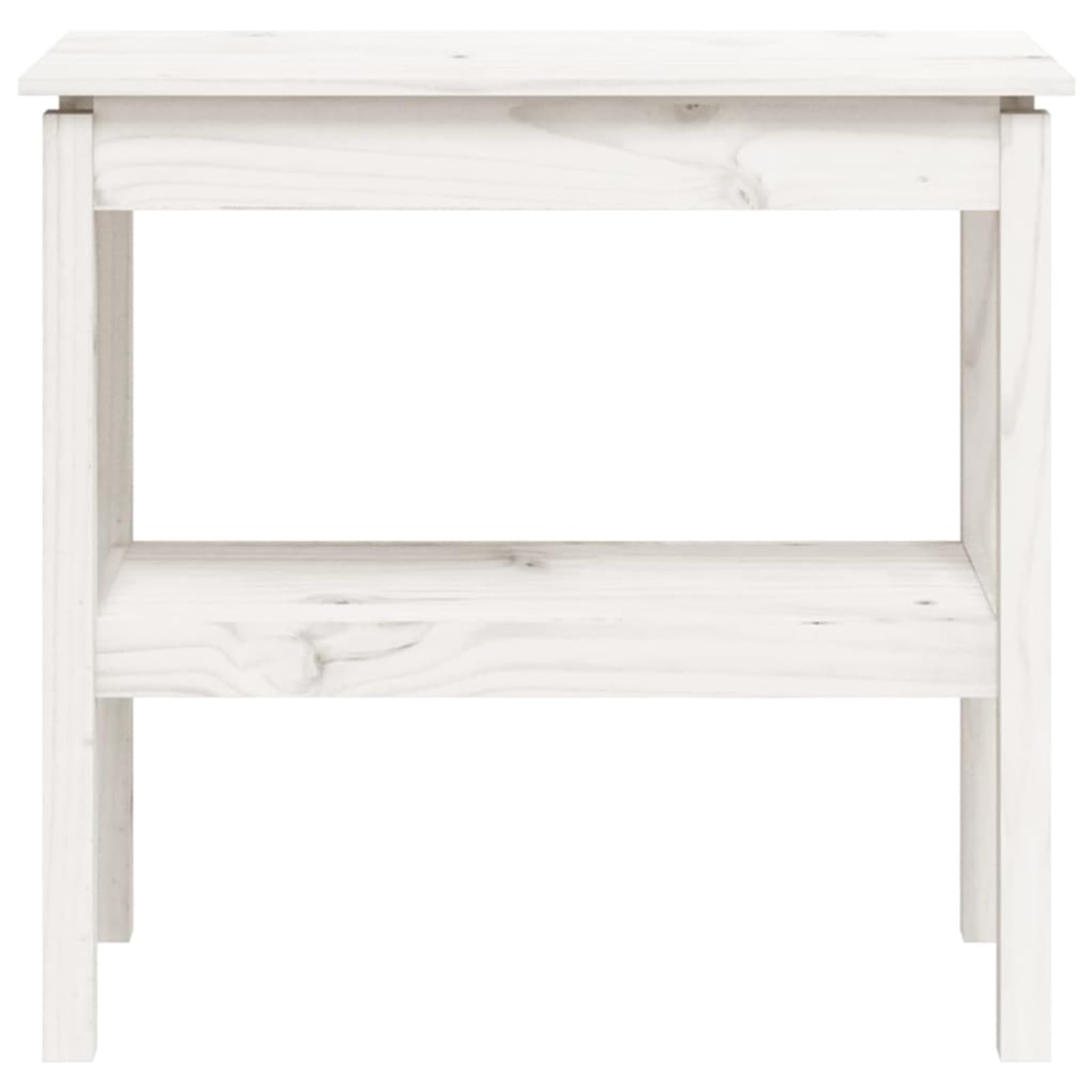 Homgoday Mesa Consola de Madera Maciza de Pino Blanco 80x40x75 cm Mesas auxiliares de salón,Mesa Consola Recibidor Mueble de Entrada Estrecha Clásica