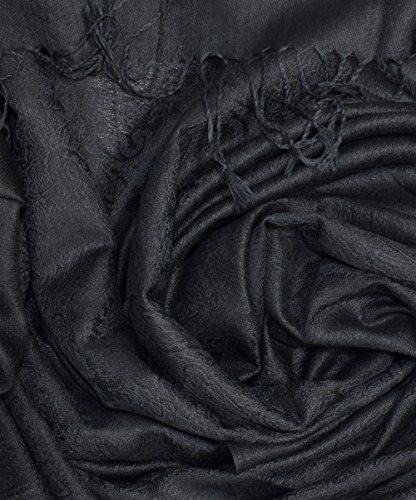 Womens Elegant Vintage Solid Jacquard Paisley Scarf Shawl Wrap2