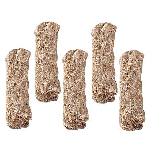 NAMOARLY Waterproof Jute Ropes Fire Starter 5pcs for Campfire Windproof Jute Cord Long Burning Time for BBQ Supplies