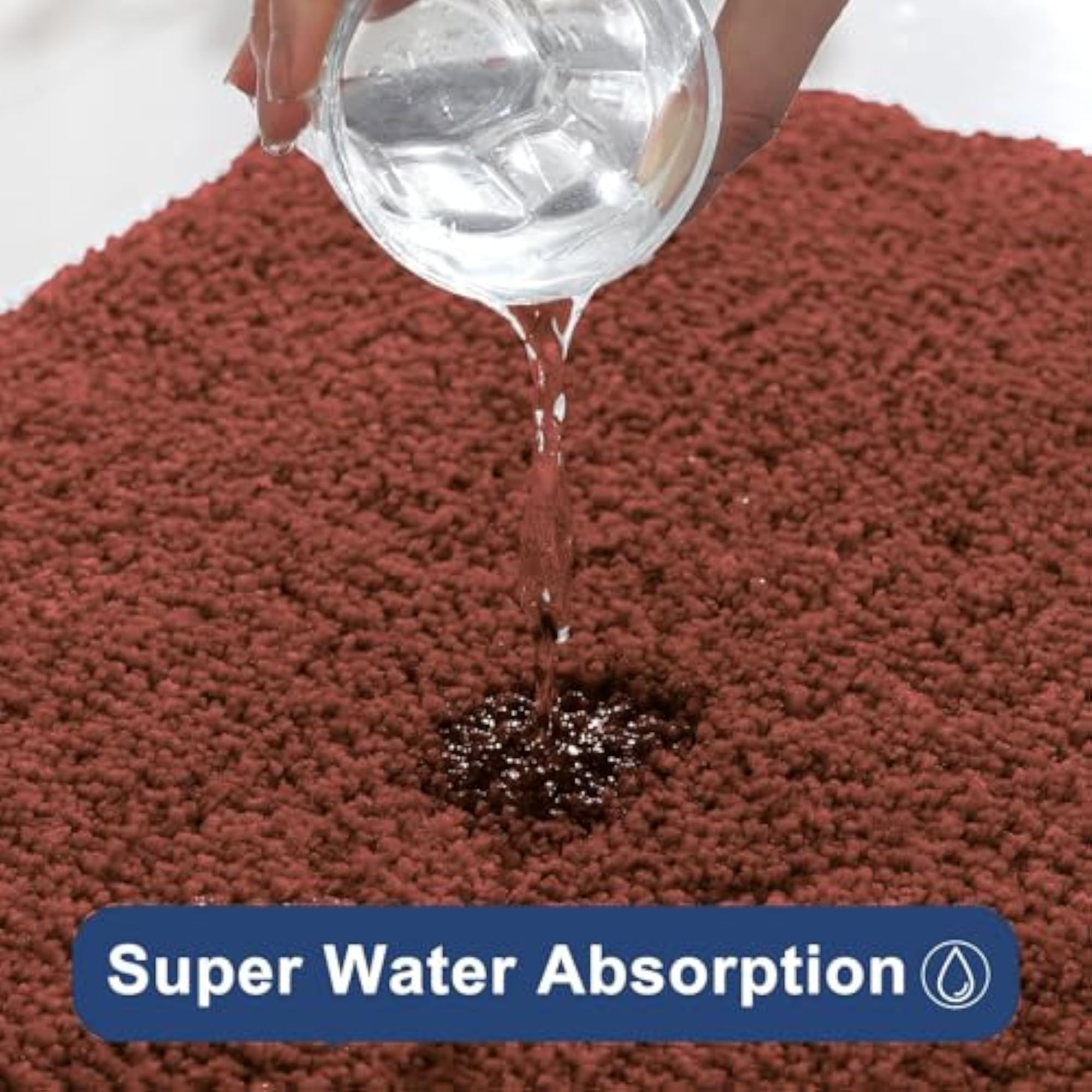 Super Soft Microfiber Bath Mat, Quick Drying Non-Slip