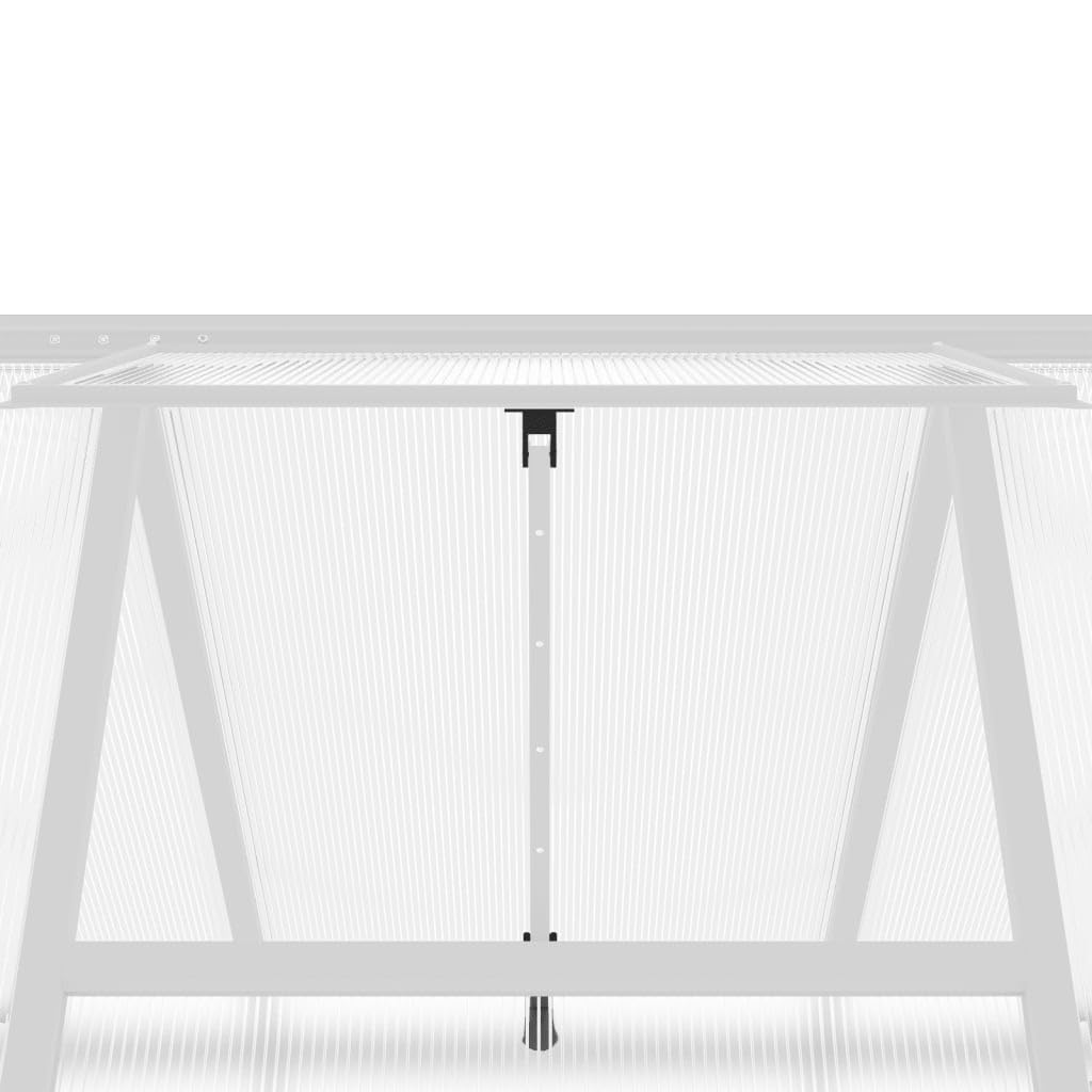 Gecheer Telaio Serra con Base Argento 224x169x195 cm in Alluminio