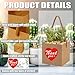 Fanjashn Succulent Wrap Bags with Thank You & Let Love Grow Sticker, Succulent Gift Box for 2.5'' Pot, Kraft Paper Gift Boxes, Succulent Party Favors, Wedding, Baby Shower Favors for Guest (40 Pack)