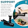 Pan Buddy™- Vertical Attachment for Pan Handle- Adds Leverage and Support- Makes Lifting Heavy Cookware Easier! (Black) #1