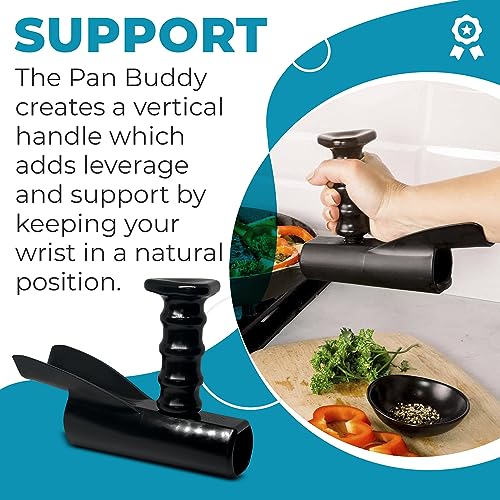 Fixation verticale pour poignée de poêle Pan Buddy noir - 2