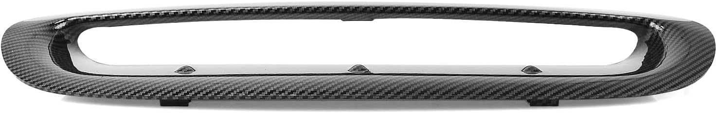 Front Hood Scoop Vent Trim for MINI Cooper S R50 R53 2002-2006 Carbon Fiber Look Gloss Black