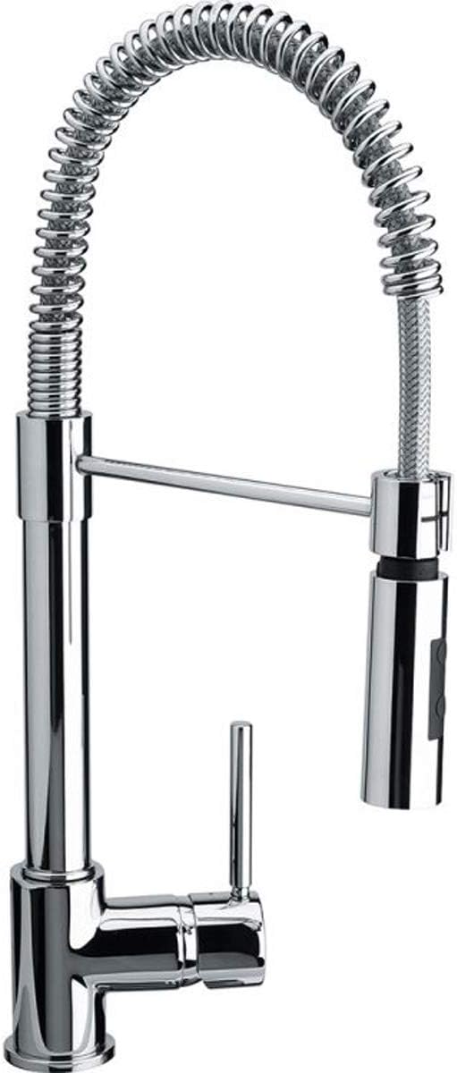 Franke Coxy Kitchen, high-Pressure tap, Single Lever Mixer, Solid Stainless Steel housing, Flexible spout with Shower Function, Hard Chrome-Plated 115.0185.417, Grey